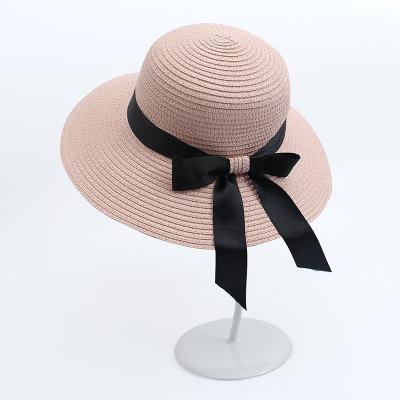 China Fashional Wholesale Cheap Summer Straw Hat Women Wide Brim for sale