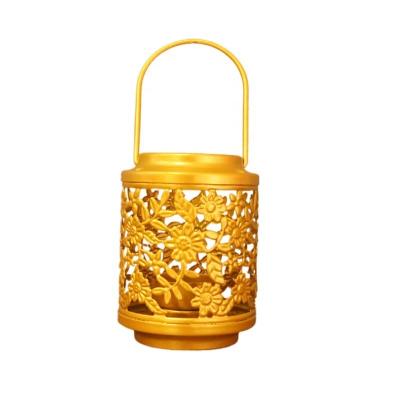 China Factory direct supply modern decorative Moroccan lantern vintage hollowed out candle jar for holiday ornament for sale