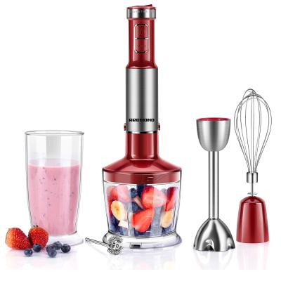 China 12 Speed ​​Multifunctional 400W LED Display DC Motor Overheat Dip Stick Hand Blender for sale