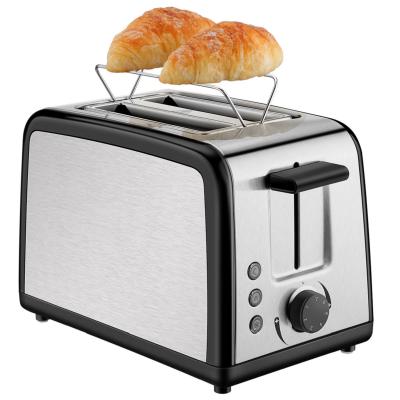 China Retro Easy To Use/Clean Design 2 Slice Single Bagel Toaster With Bread 7 Shade Heating Rack Electric Grill Toaster for sale