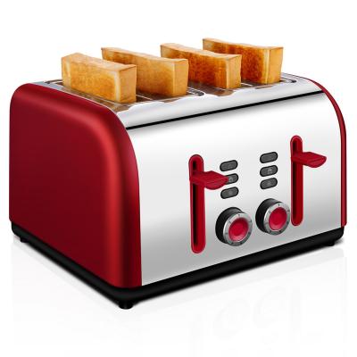 China 4 Slice Bread Toaster Waffle Sandwich Maker Countertop Kitchen Easy/Clean Classic Automatic Baking Toasters for sale