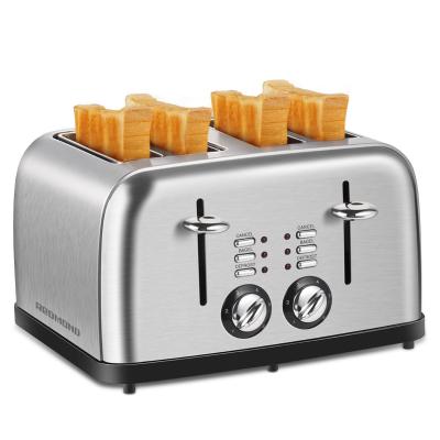 China Redmond Household 4 Slice Breakfast Machine Bread Automatic Baking Electric Toaster Easy To Use/Clean Sandwich Toaster for sale