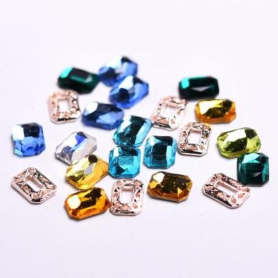 China Giltter Rhinestones Nail Decorations Glitter Flatback 3d Crystal Rhinestone Alloy Manicure Set Nail Art Supplies for sale