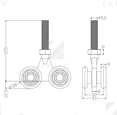 China Heavy Duty Trailer Parts Curtain Side Trailer Roller for sale