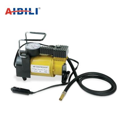 China Most Popular 12 Volt 140psi Mini Portable Battery Electric Ball Car Tire Inflator Pump 47.5*43.5*41cm for sale