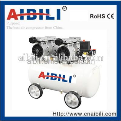 China Oil Free 50L Air Compressor Two Head Silent /oil Free Air Compressor / Dental Dry Air Compressor for sale