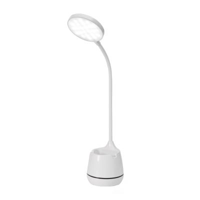 China Modern Flexible Adjustable Brightness Modes Light With Touch Sensor Extra Base Table Lamp With Pen Phone Holder for sale