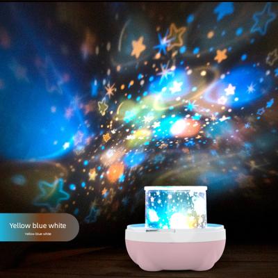 China Modern Smart LED Star Projector 360 Degree Rotation Sky Starry Night Lights With 6 Patterns for sale