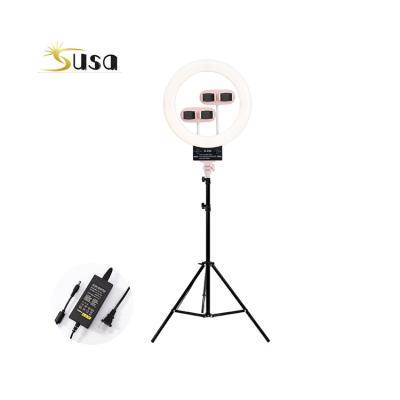 China 18 Inch Table 3000k-6000k Led Selfie Light Ring With Tripod Stand And Phone Holder For Makeup Video 18 Inch Ring Light for sale