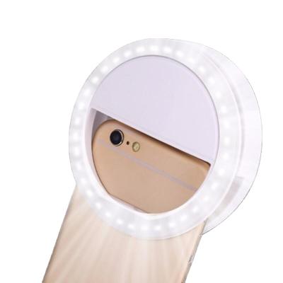 China Hot Selling Selfie Rechargeable Portable Mini Ring Light Clip For Camera Mobile Phone Instant Light LED M 004 for sale