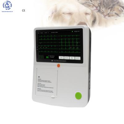 중국 Metal waveform ECG 7 inch touch screen ecg machine small size ECG parts veterinary machine 판매용