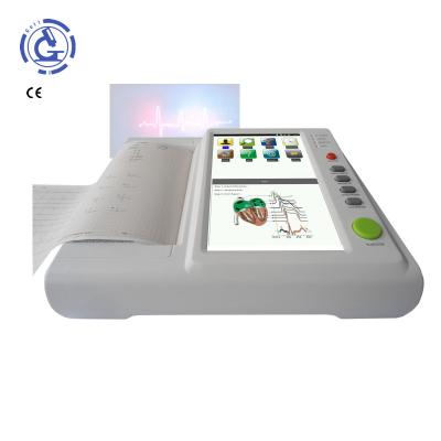 China Metal Advance 12 Channel High Quality Heart Electrocardiogram Software Portable Electrocardiograph ECG Machine for sale