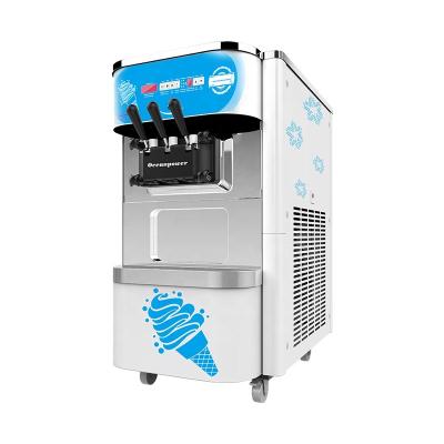 China Snack Factory Table Top Serve Ice Cream Machine Soft Twin Twist Ice Cream Maker (Oceanpower OP130) for sale