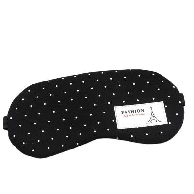 China COOL wholesale custom printing soft cheap sleep ice bag soft padded dark circles cotton sleepmask for travel for sale