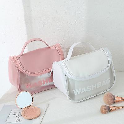 China New fashion makeup bag TPU waterproof and stylish soft bag makeup travel storage bag waterproof and stylish prints custom logo for sale