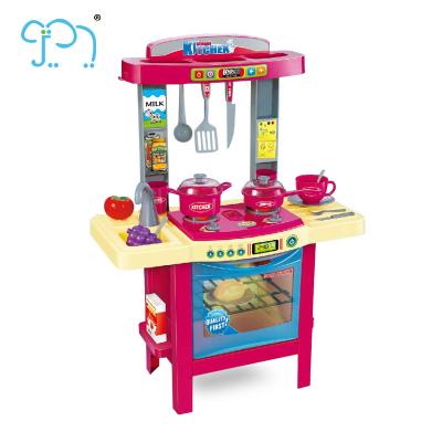 中国 Children Kids Brown Label Funny Kitchen Toy Play Set 49*29*69cm 販売のため