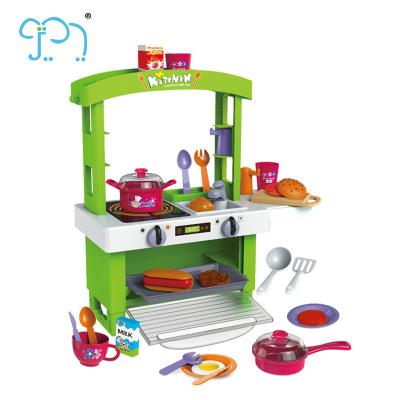 China Kitchen Preschool Role Play Toys Sets Doll House Plastic Material for sale