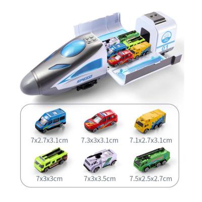 Cina Bullet Train Model Toy For Kids 47.5*11*13CM 6 PCS Diecast Vehicles Toy in vendita