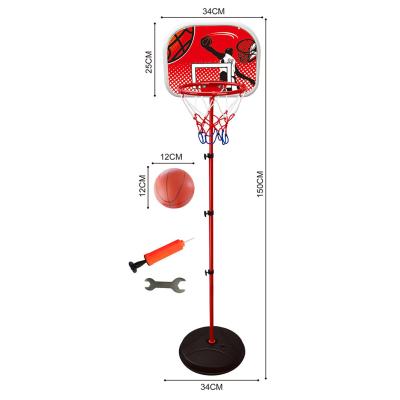 China Portable Toy Basketball Set Plastic Basketball Stand With Air Pump for sale