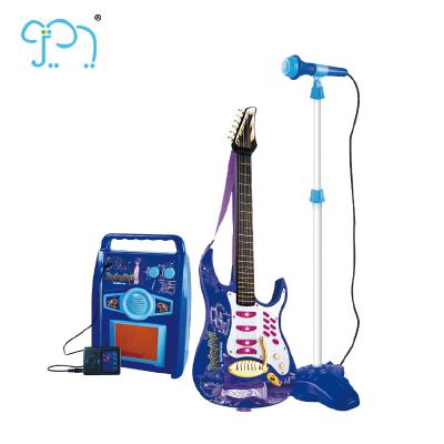 중국 Educational Infant Musical Toys Electric Guitar With Microphone Combination 판매용