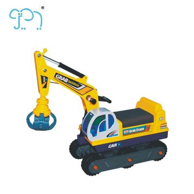 China 4 Wheel Excavator Electric Ride Toys Slide Power With Plastic Material for sale