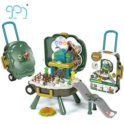 Китай Educational Artificial Animal Toys Simulation Dinosaur World With Backpack Suitcase продается