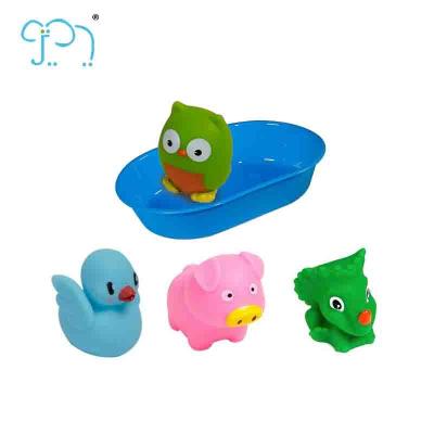 China Rubber Frog Baby Bath Toys For Kids Multi Colors  Cognitive Floating Toy for sale