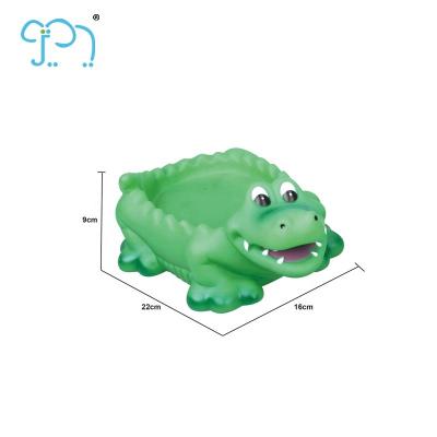 China PVC Bath Artificial Animal Toys Silicone Crocodile For Kids for sale