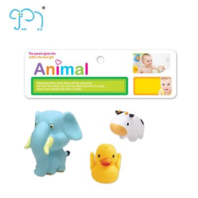 China Unique Bath Artificial Animal Toys Duck With Sound Squeeze for sale