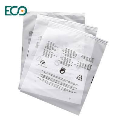 China Recyclable Ready To Ship Waterproof Custom Printed Plastic Ziplock Bag T-shirt Storage PE Zipper Bag for sale