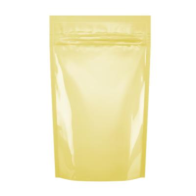 China Hot Selling Coffee Holder Biodegradable White Yellow Bopp Bath Salt Packaging Pouch for sale