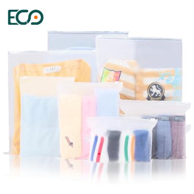 China Size Recyclable Fast Shipping Stock Production Frosted Custom Printed Cpe Logo Plastic Ziplock Bag With Closure for sale