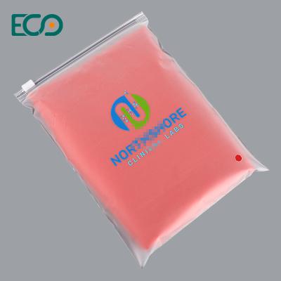 China Recyclable Custom Printing Pe Plastic Packaging Zipper Bag Poly Matte Frosted Ziplock Bags With Logo for sale