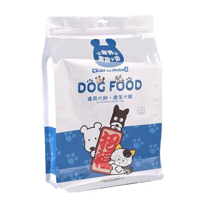 China Wholesale Coffee Food Grade Square Flat Bottom Pouch Packaging Plastic Pet Food Ziplock Bag for sale