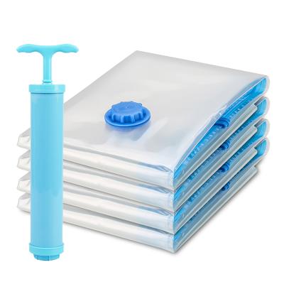 China Minimalist Eco Friendly Household Space Saver Compressed Bag Vacuum Storage Bag Set With Pump For Clothes for sale