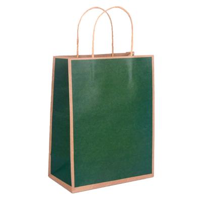 China Biodegradable Wholesale Small Brown Kraft Paper Bags With Handle Packaging Paper Bag Making for sale