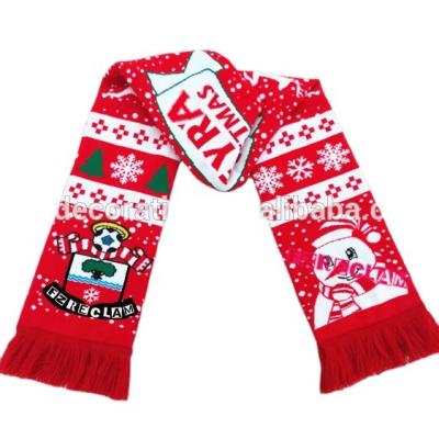 China Medium Medium Custom Jacquard Football Fans Scarves Knit Scarf For Gifts for sale