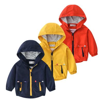 China Breathable High Quality Light Toddler Summer Jacket Boys Clothes Hooded Anorak Anorak With Pocket for sale