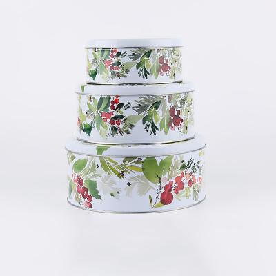 China High Quality Gift Box Custom Size Round Tin Boxes, Varnish For Coating Metals for sale