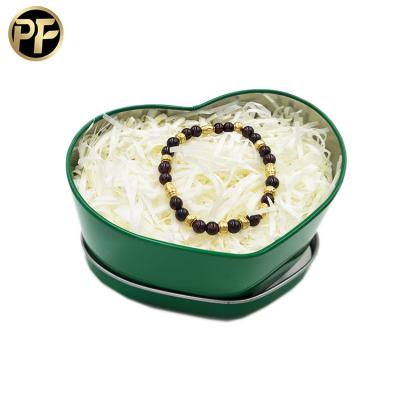 Cina Heart Shaped Design Recyclable Custom Printed Metal Tin Jewelry Packaging Boxes in vendita