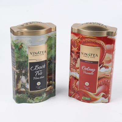 中国 Tea tin packaging special shape exist mold metal tin tea cart tin cans 販売のため