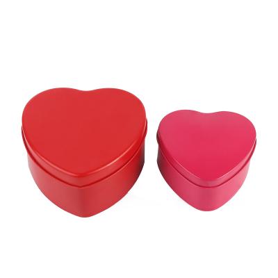 China Recycled Materials Tin Box Wedding Candy Tin Box Hot Selling Heart Shaped Packaging for sale