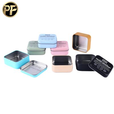 China High Quality Square Cosmetic Tin Packaging Tin Box Packaging With Removable Lid Te koop