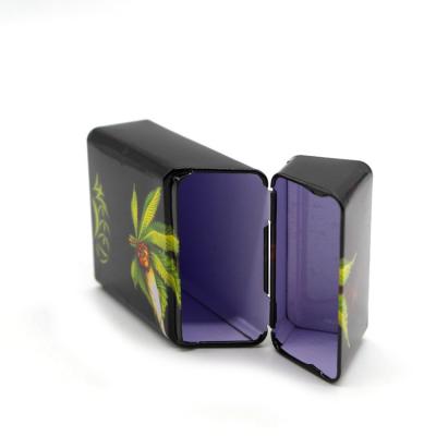 China Black Tinplate Low Price Good Quality Tobacco Container Metal Tinplate Boxes for sale