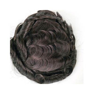 China Free Style 2022 Hot Selling Good Price Durable Mens Hair Breathable Hairpiece Full Lace Hair Toupee for sale