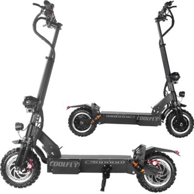 China Coolfly Unisex Off Road Folding Scooter 60v 30ah 3600w 4000w Double Motor Adult Electric Scooter City Cocos Electric Foldable Fat Tire for sale