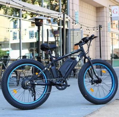 China Aluminum alloy most popular alloy frame 26 inch 500W electric bicycle mountain ebike 48V fatbike fatbike for sale