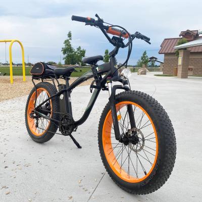 China 2021 High Performance Aluminum Alloy Full Suspension 48V 1000W MTB Electric Fat Bike Electric Bike For Wholesale for sale