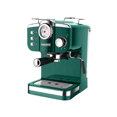 China Steam Button Gray 15 Bar Espresso Cappuccino Coffee Grinder Maker Water Value Adjustable Express Vending Machine for sale