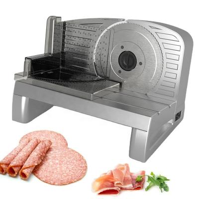 China Kitchen Stainless Steel Blade Removable Electric Slicer 150W 0-20MM Thickness 150W 0-20MM Food Cart Adjustable Semi Frozen Meat Slicer for sale